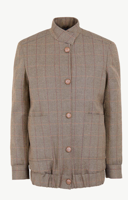 THE DIANA JACKET WOOL CHECK BROWN