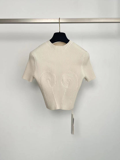 SPIRAL RIB TEE