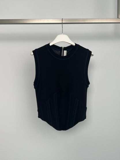 FIN RIB CORSET TANK