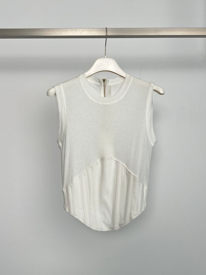 FIN RIB CORSET TANK