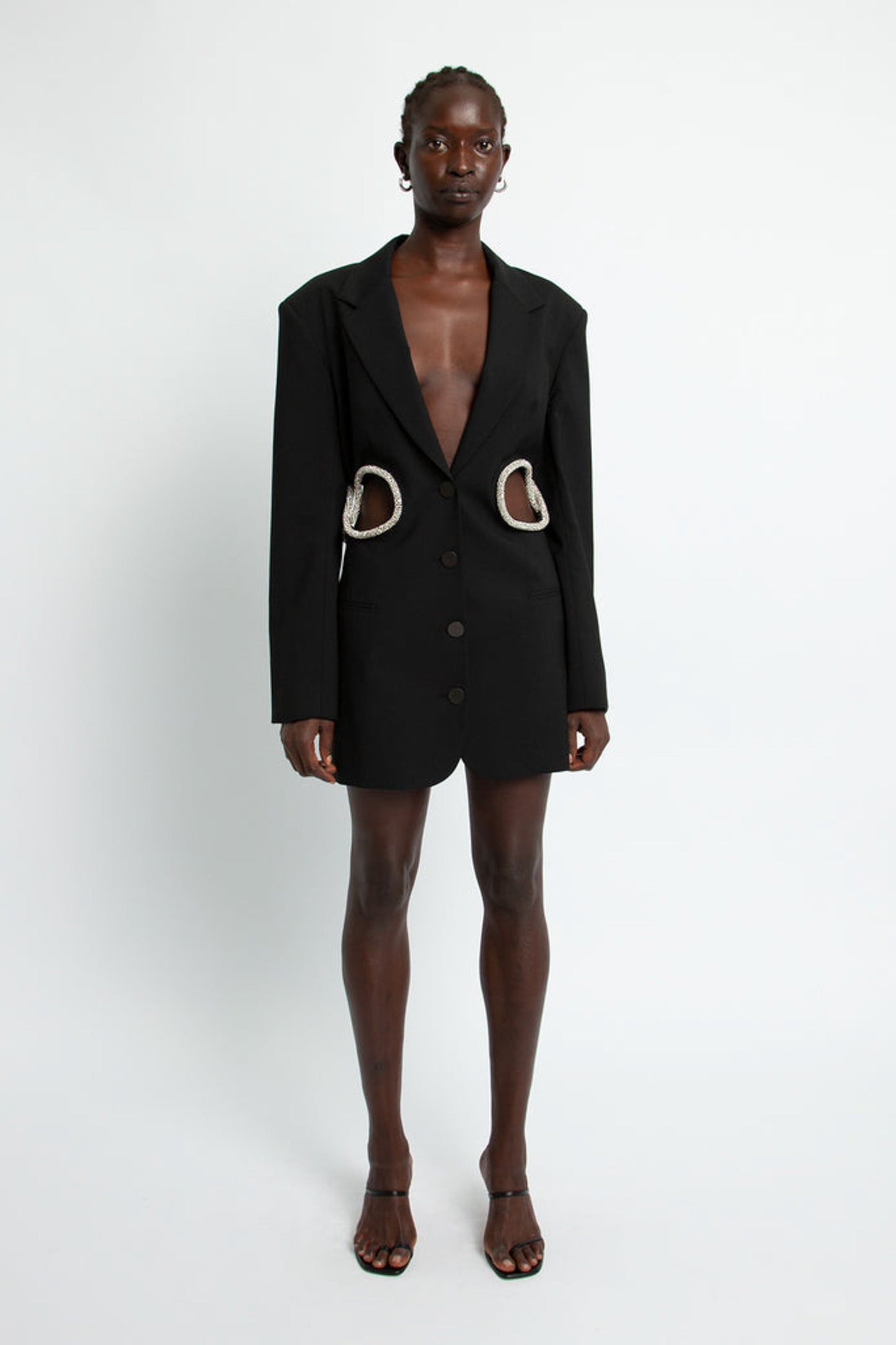 CRYSTAL LINKED BLAZER DRESS