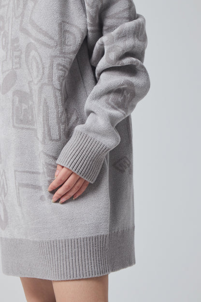 LOGO GRAFFITI TURTLE NECK SWEATER