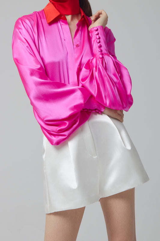 SUTTON- SILK SATIN BALLON SLEE