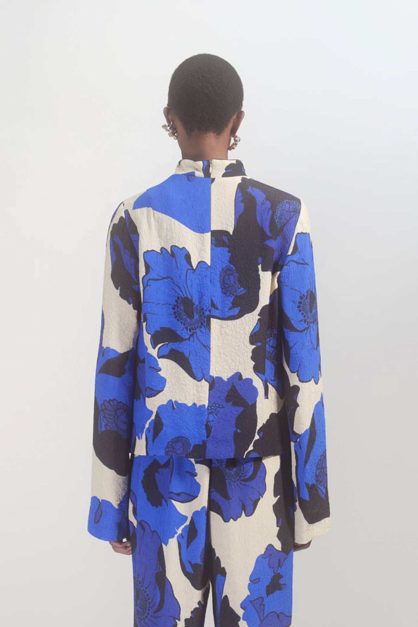 PRINTED BLUE SHIRT