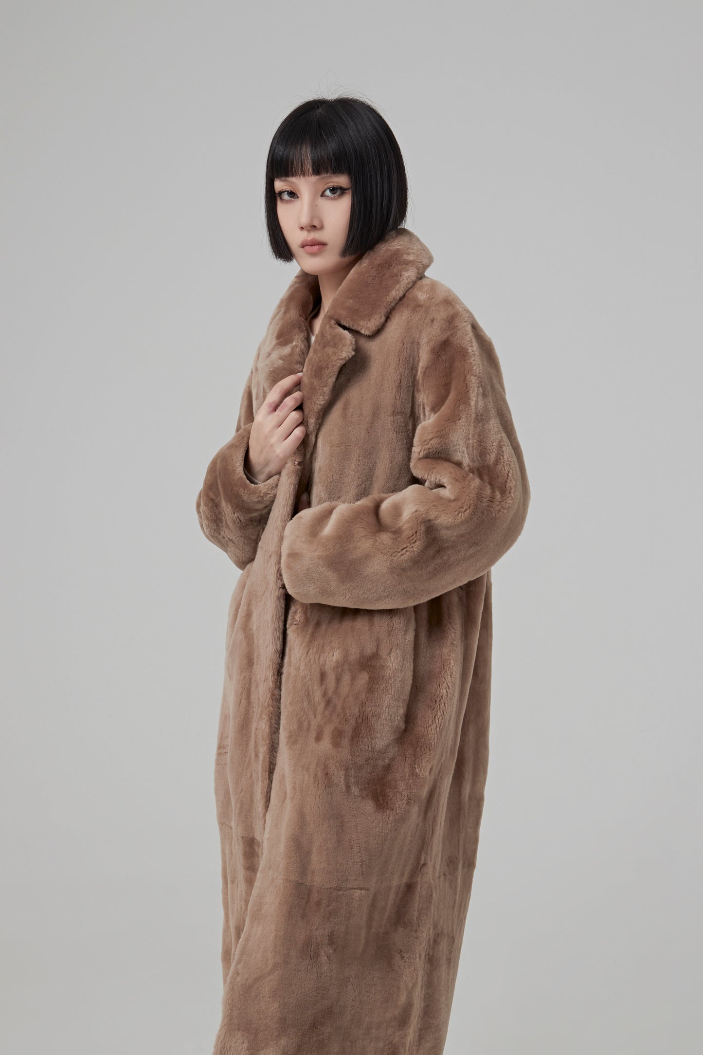 COAT IRONED MERINOS LAMB