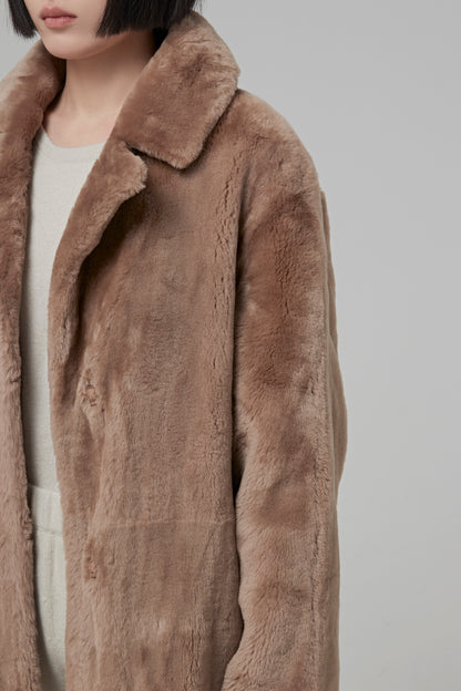 COAT IRONED MERINOS LAMB