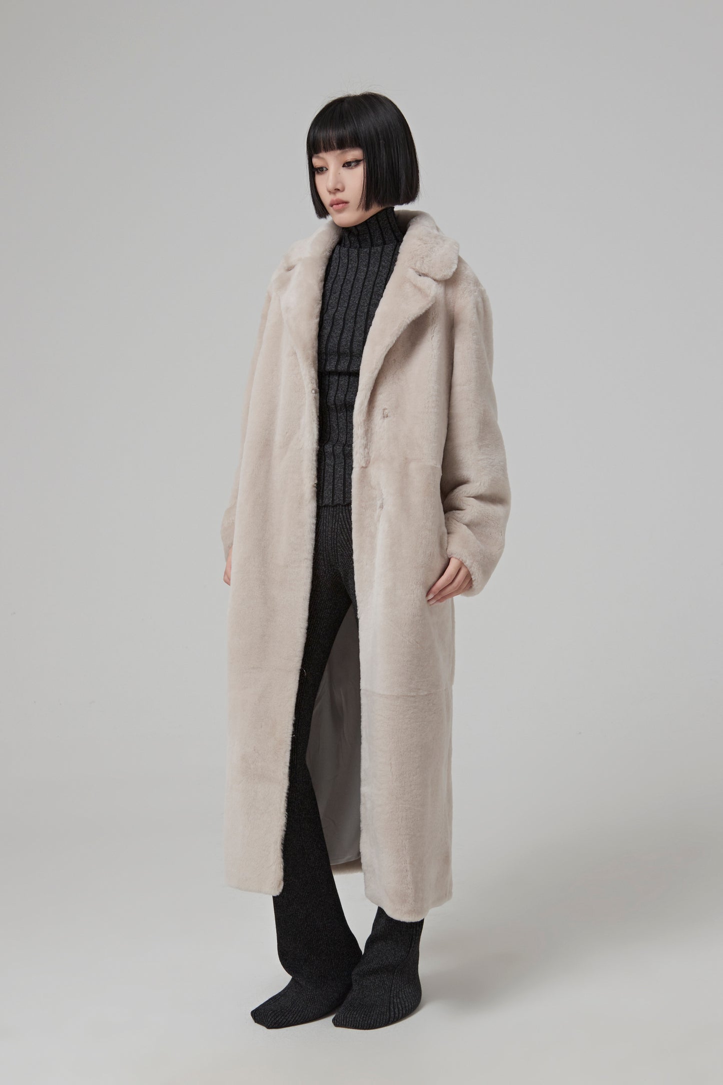 COAT IRONED MERINOS LAMB