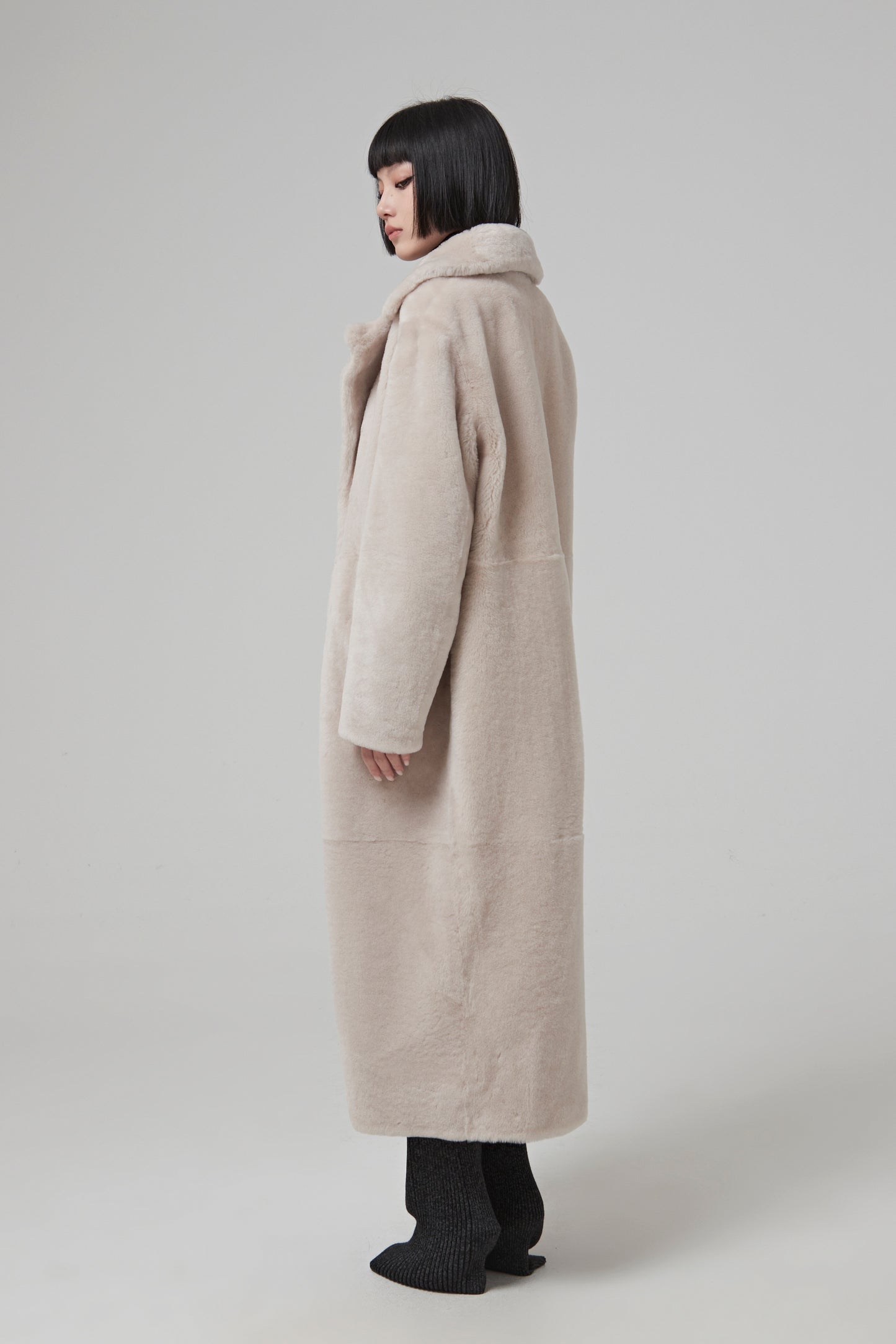 COAT IRONED MERINOS LAMB
