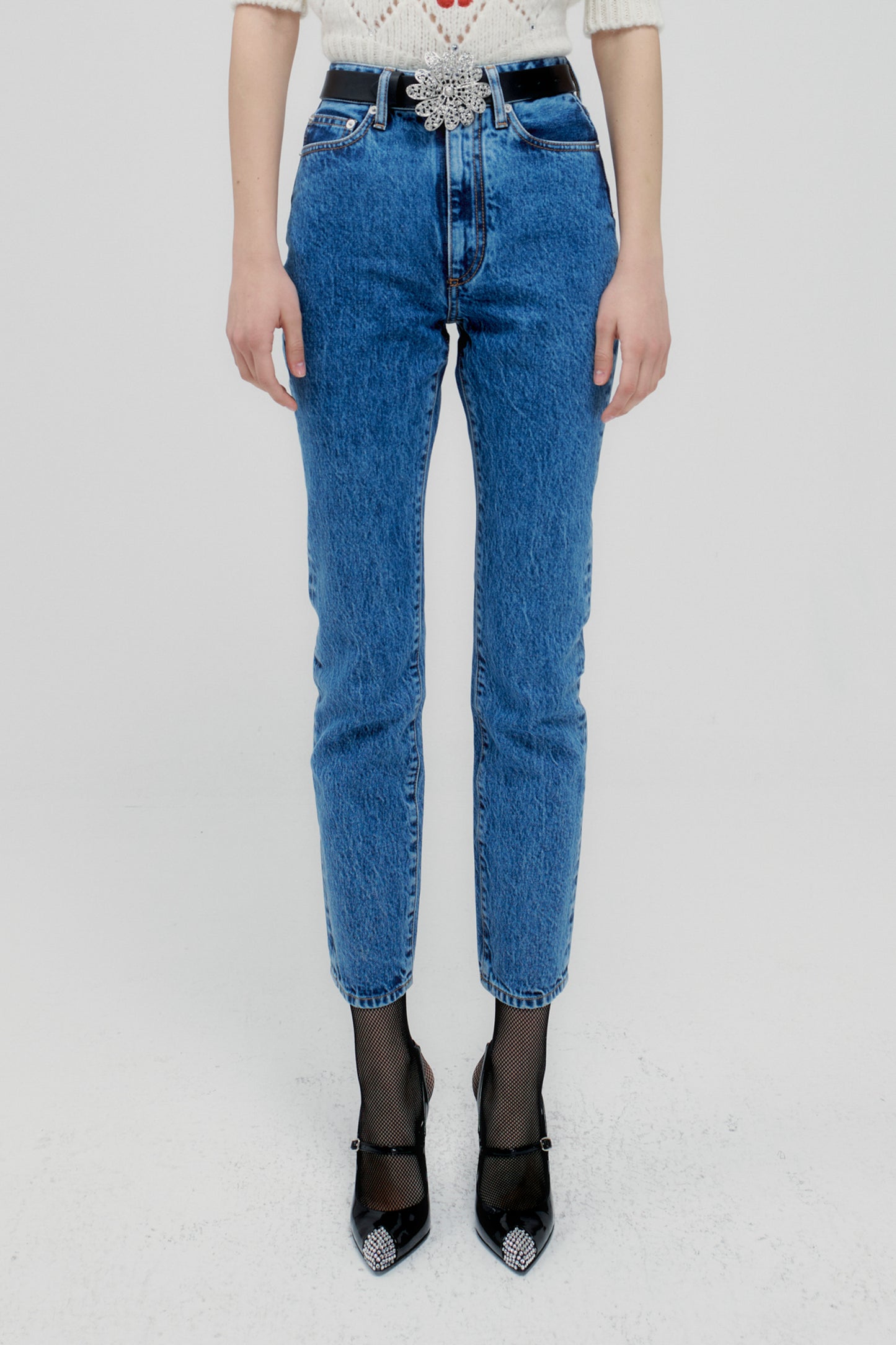DENIM STRAIGHT JEANS