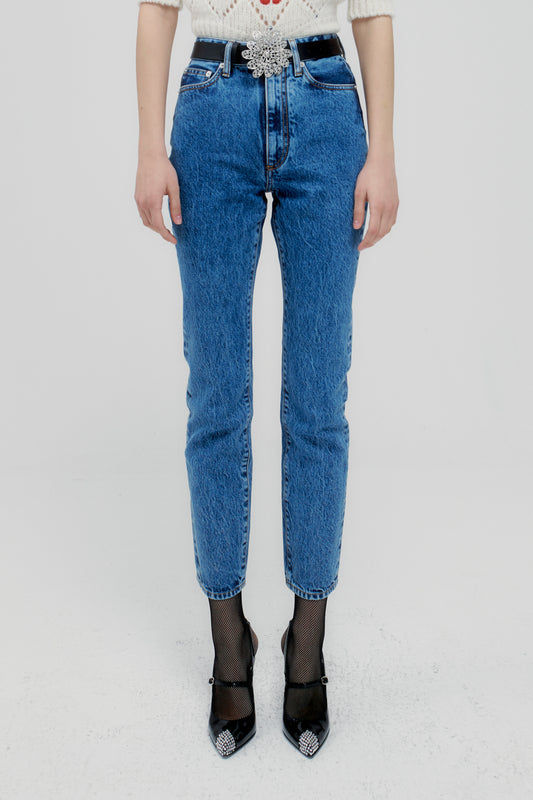 DENIM STRAIGHT JEANS