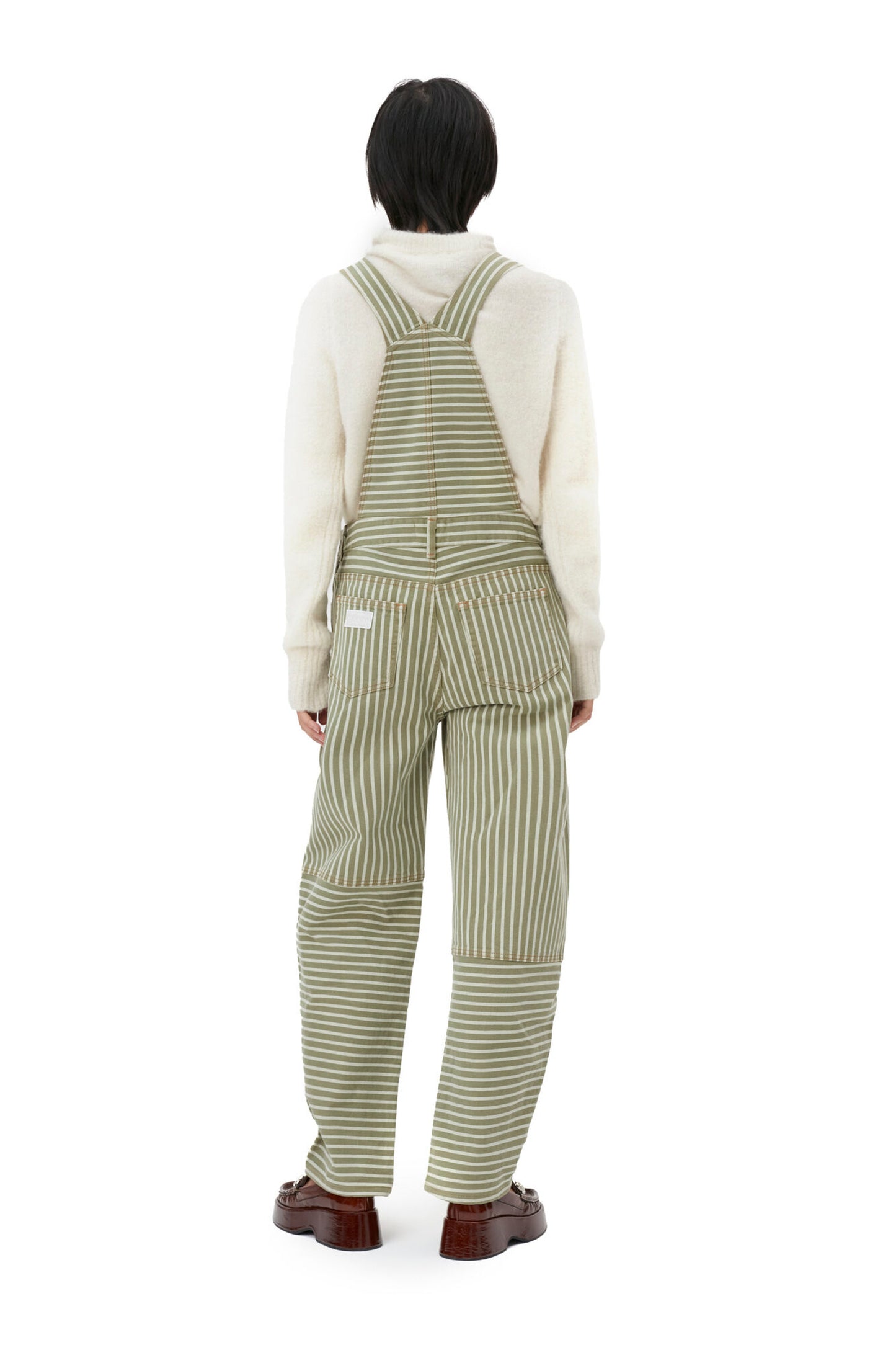 Stripe Denim Overalls