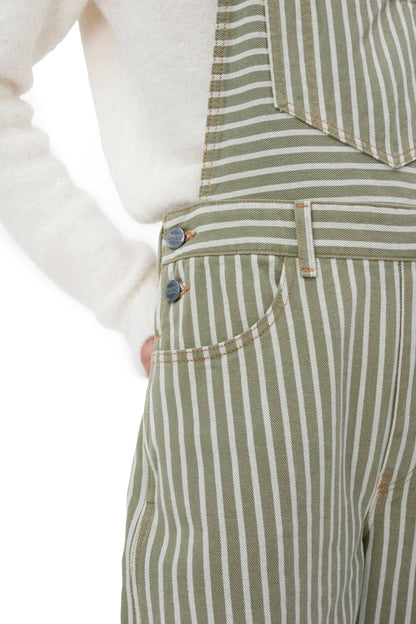 Stripe Denim Overalls