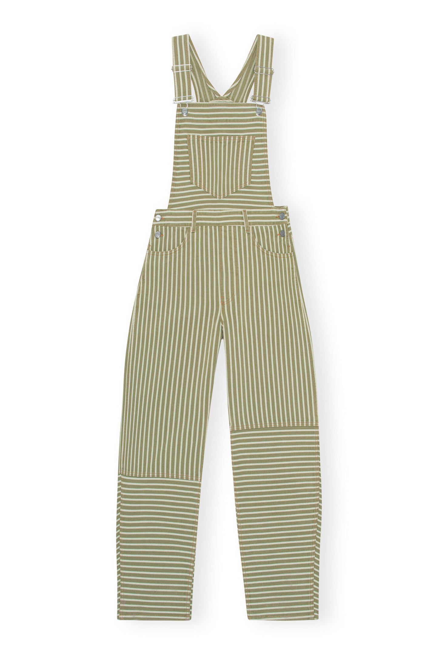 Stripe Denim Overalls