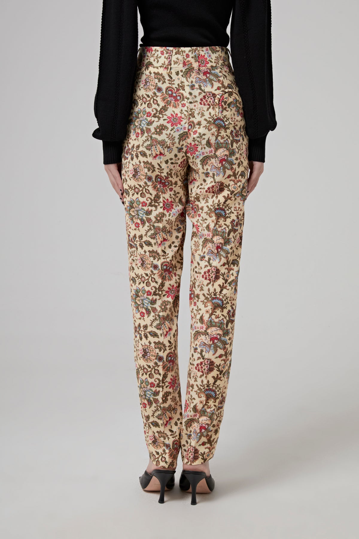 TOPAZ CREAM BANKER PANTS