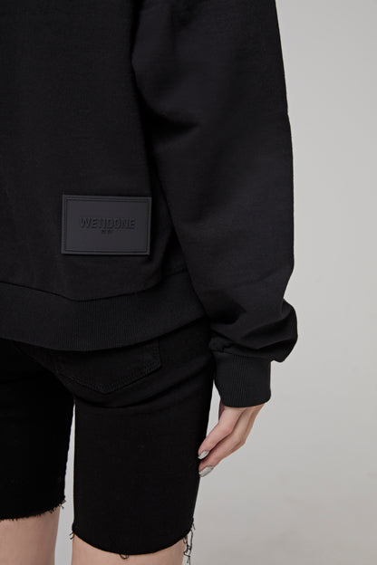 BLACK REVERSED LOGO SWEATSHIRT