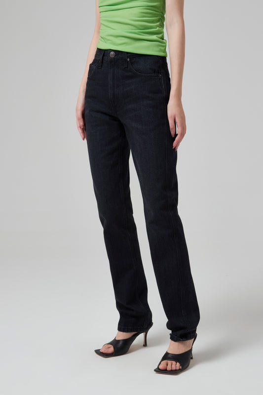 HI-RISE TAPERED DENIM