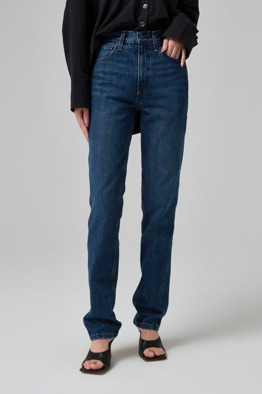 HI-RISE TAPERED DENIM