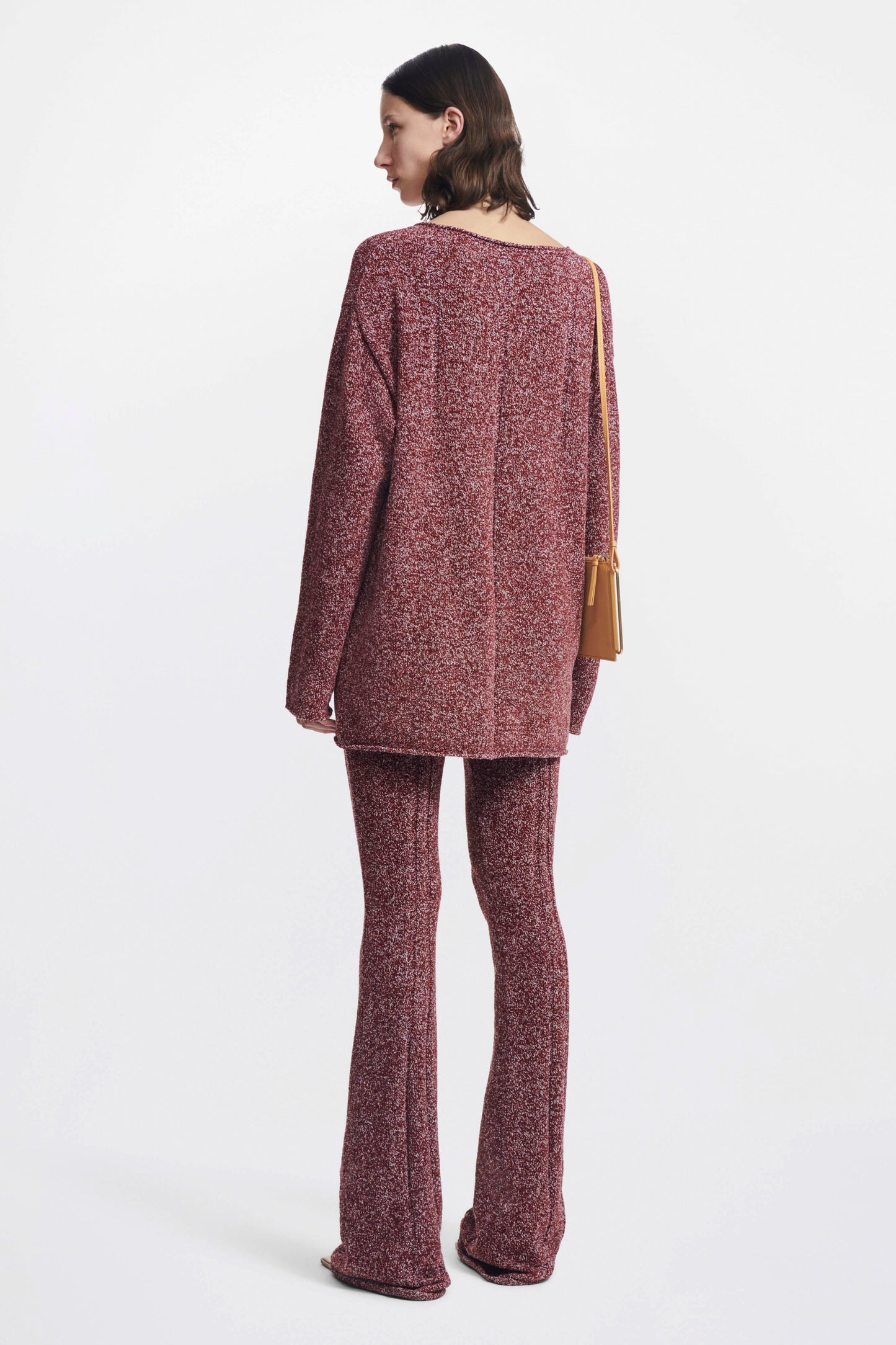 MARLED VELVET BOUCLE V NECK