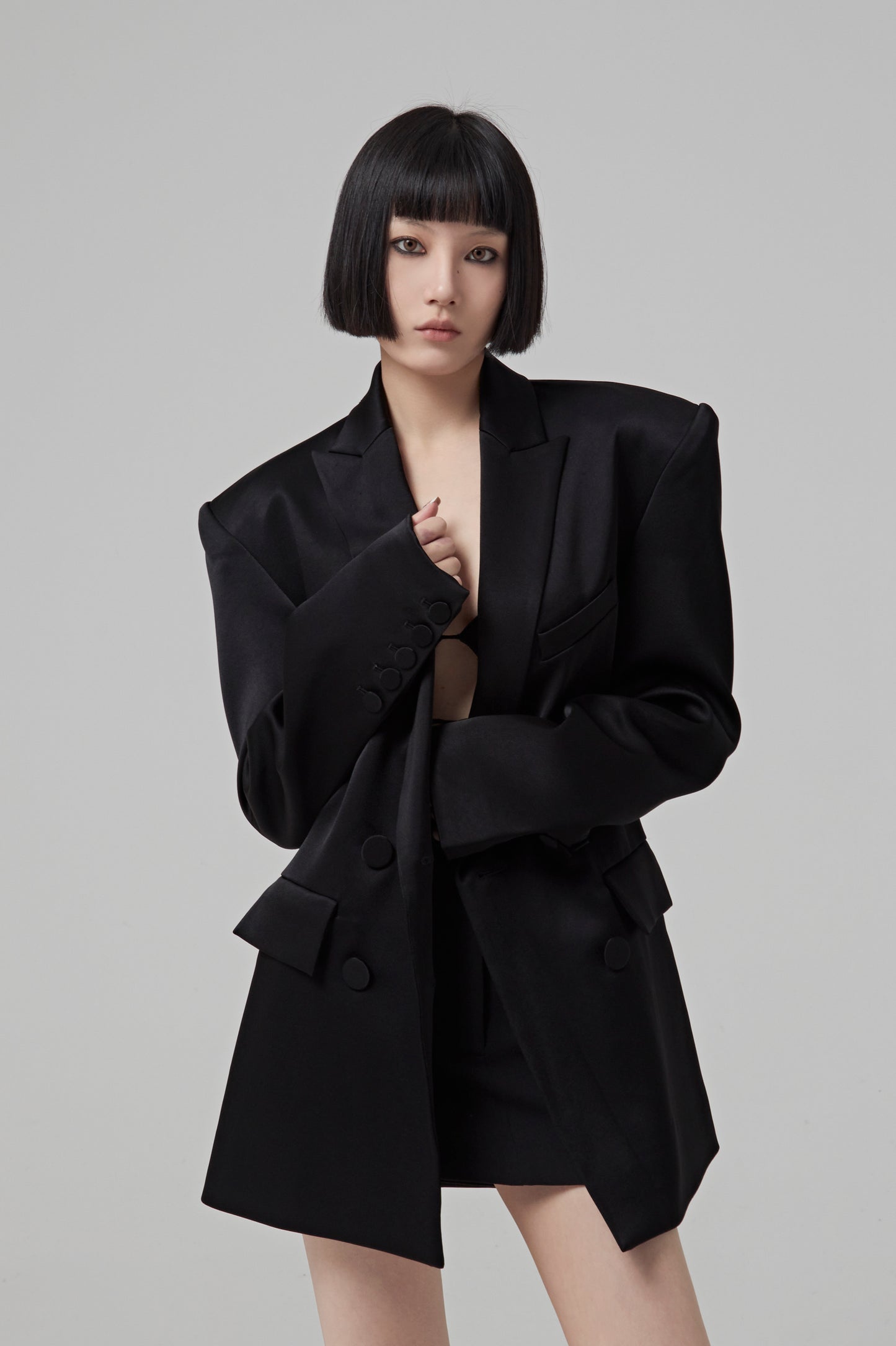 WELLS - SATIN CREPE BOYFRIEND