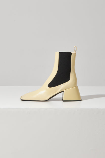 ANKLE BOOT - NIKKI 411 MILITARE+HEEL GIALLO