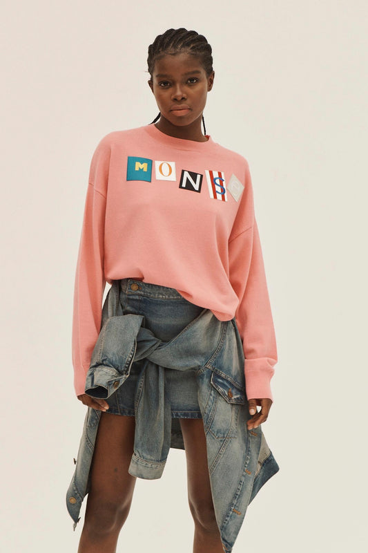 DENIM FAUX WRAP SKIR