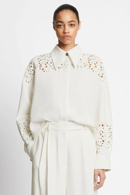 BROIDERIE ANGLAISE SHIRT