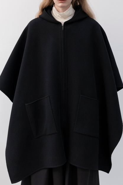 HOOD CAPE COAT