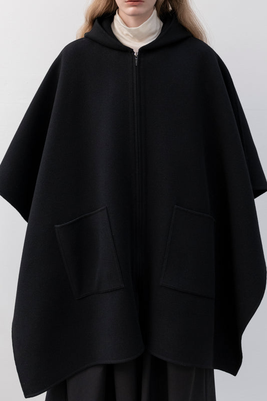 HOOD CAPE COAT