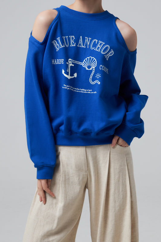 MARINE CUT OUT PULLOVER