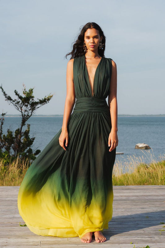 OMBRE PRINTED CHIFFO