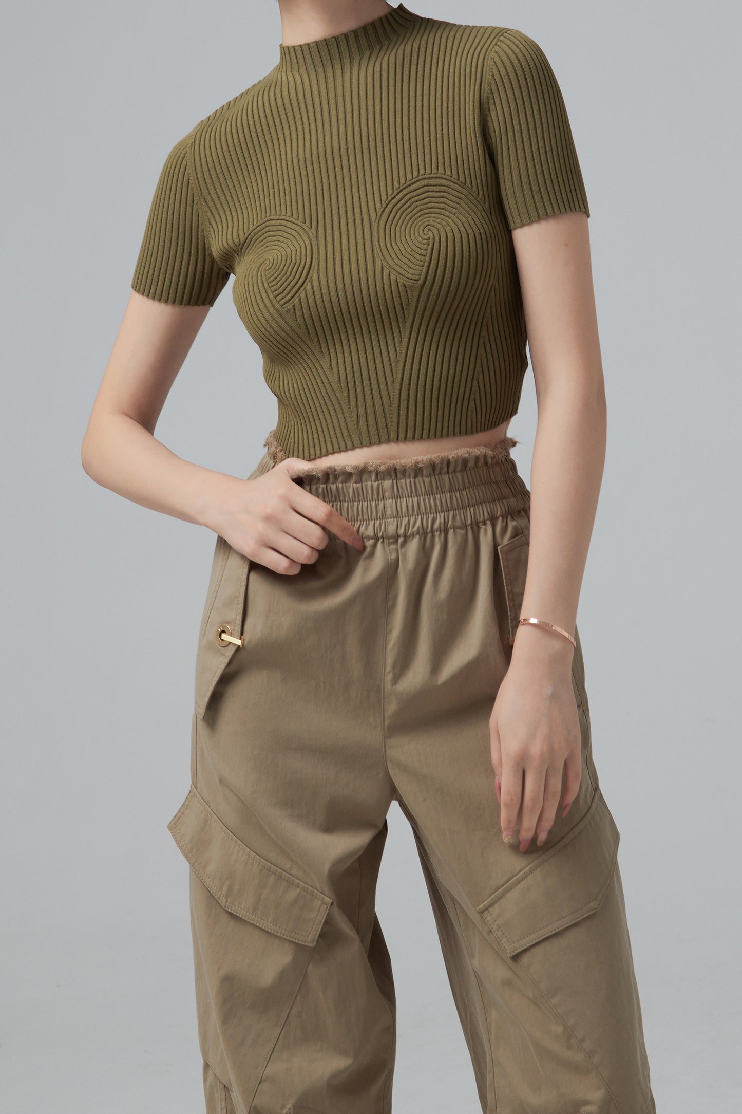 SPIRAL RIB TEE