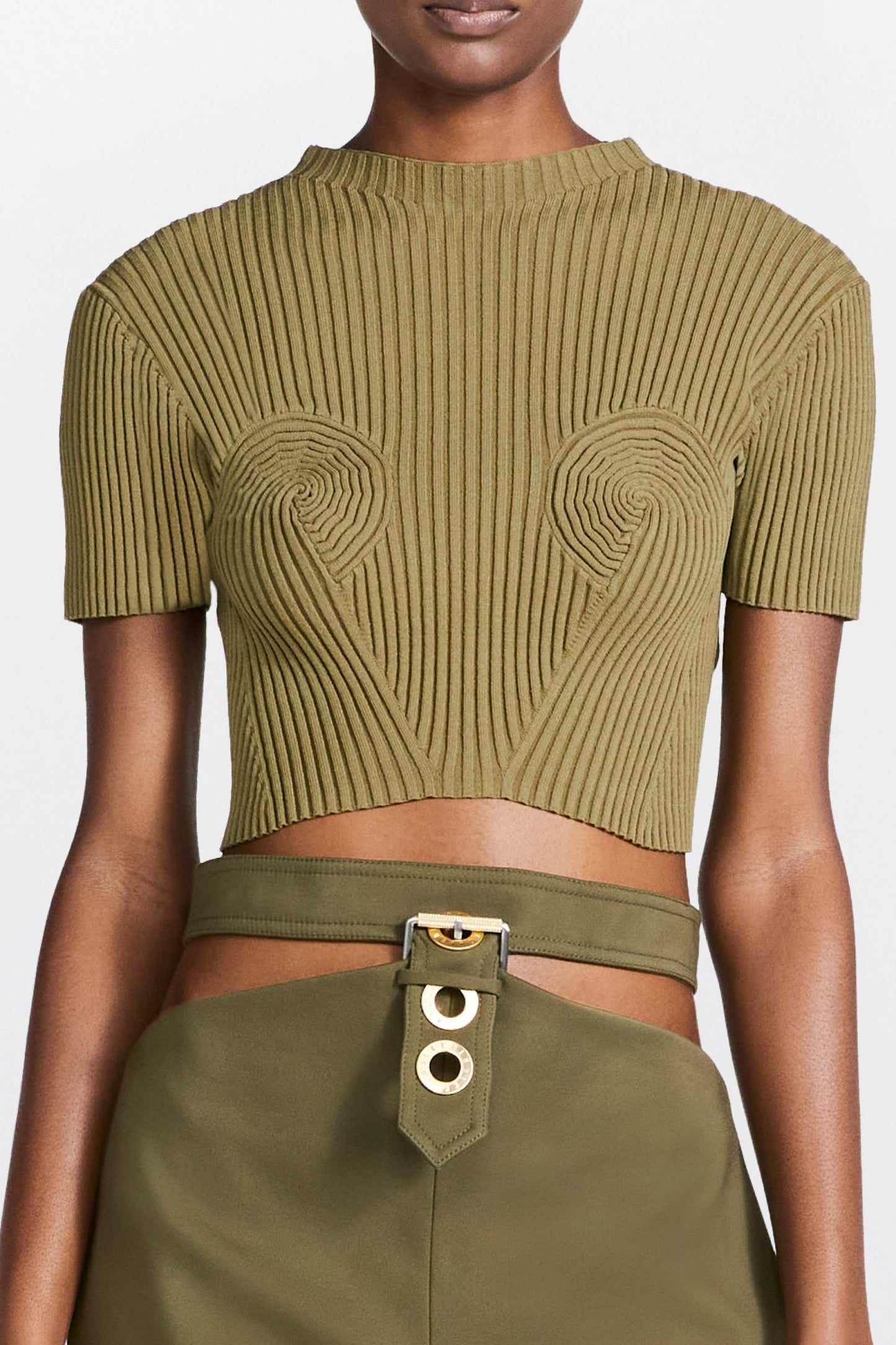 SPIRAL RIB TEE