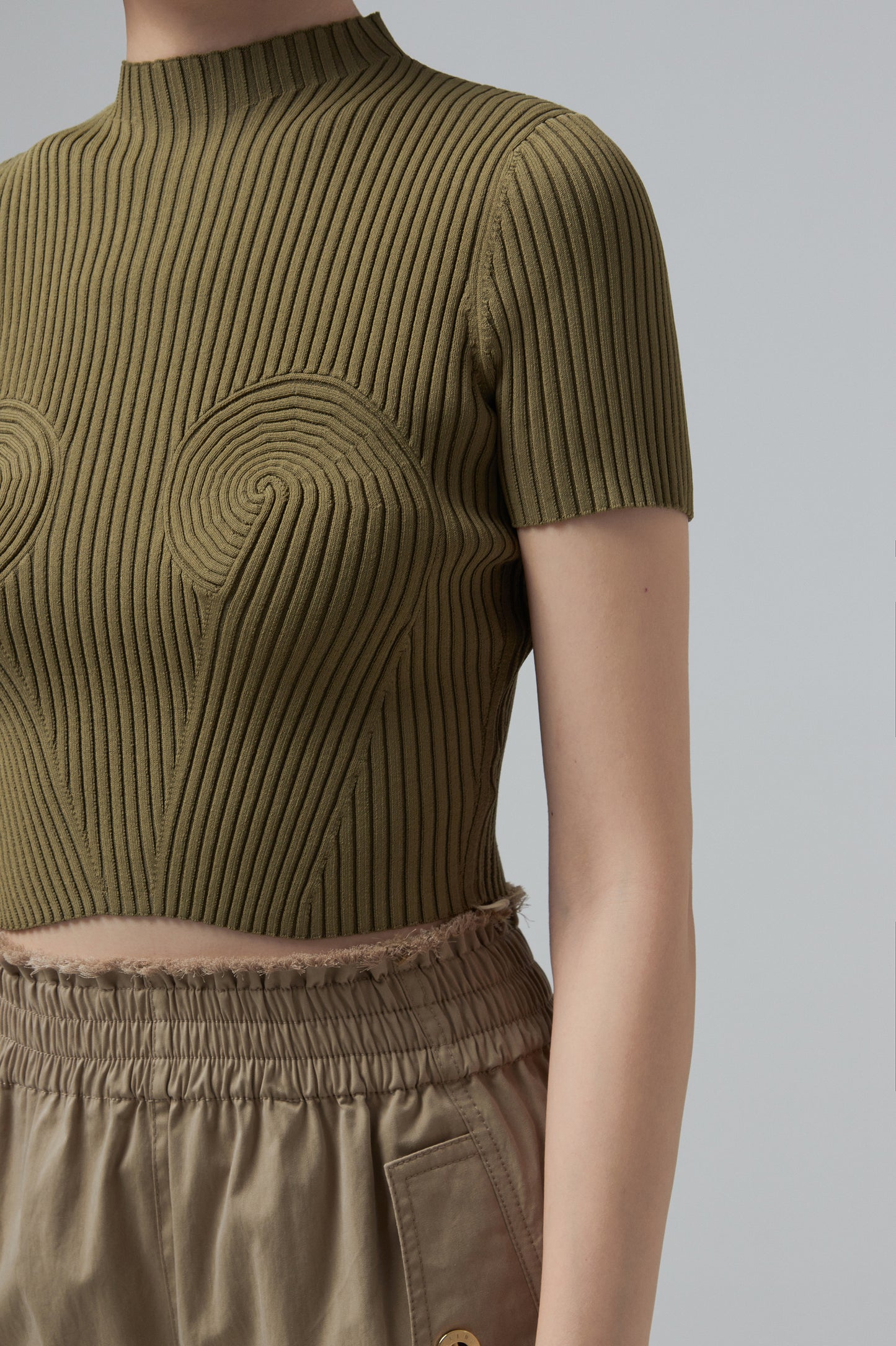 SPIRAL RIB TEE