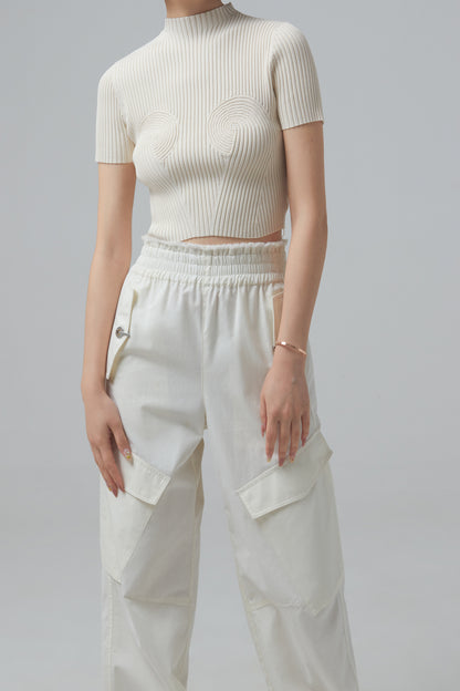 SPIRAL RIB TEE