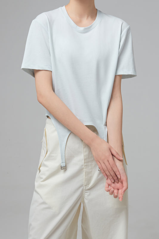GARTER COTTON TEE