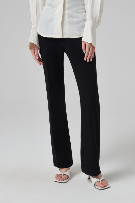 HIGH WAISTED CENTER CREASED TROUSERS