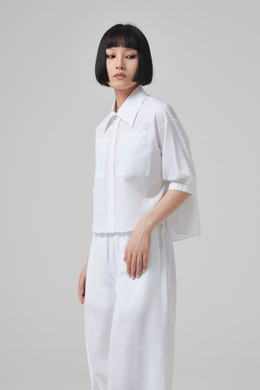 BOXY SHIRT W SIDE VENTS