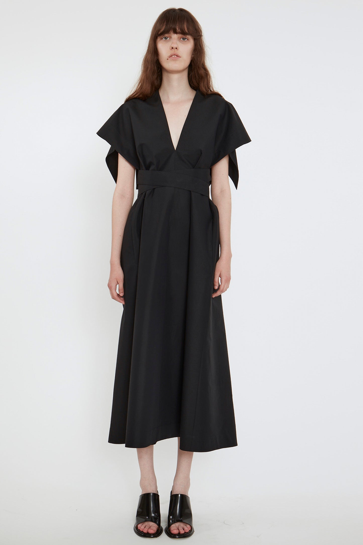 LOOSE FIT V-NECK DRESS