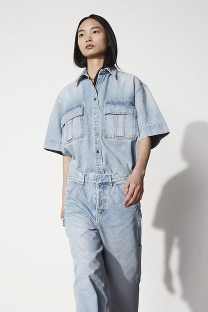 LOOSE FIT DENIM SHIRT