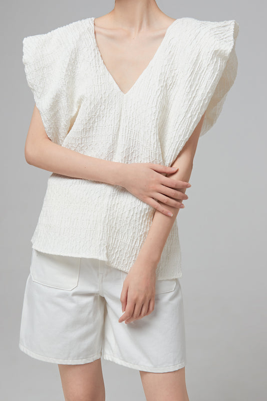 V NECK TOP