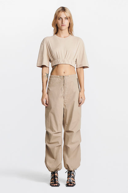ROLLED CROPPED TEE