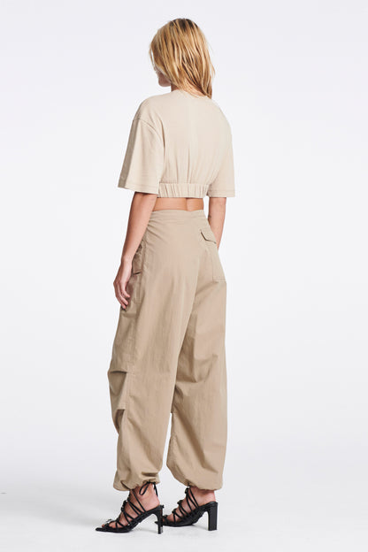 ROLLED CROPPED TEE