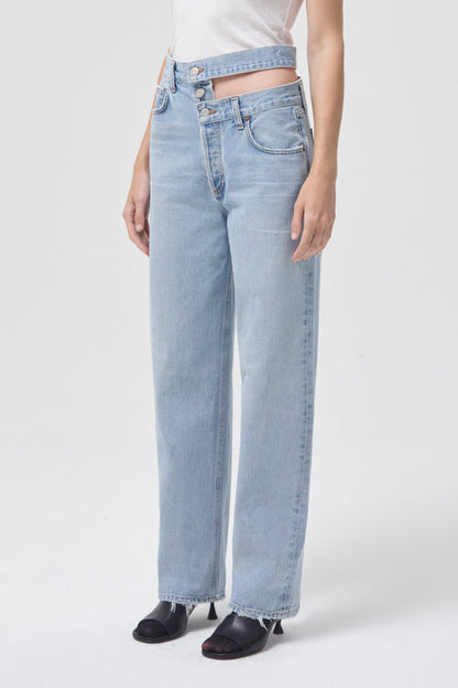 BROKEN WAISTBAND JEAN IN SIDELINE (ORGANIC COTTON)