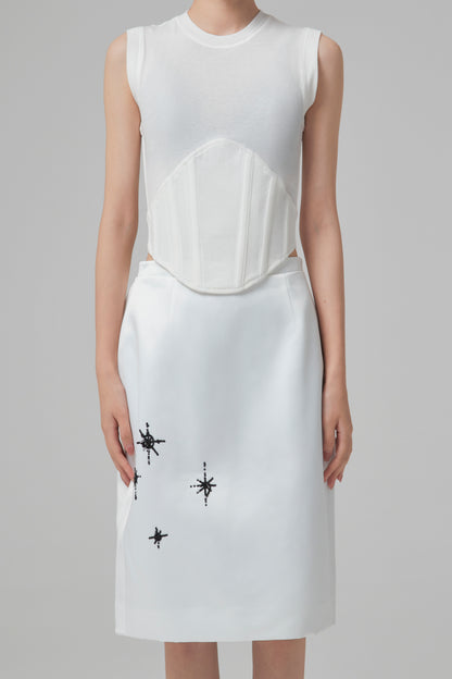 FIN RIB CORSET TANK
