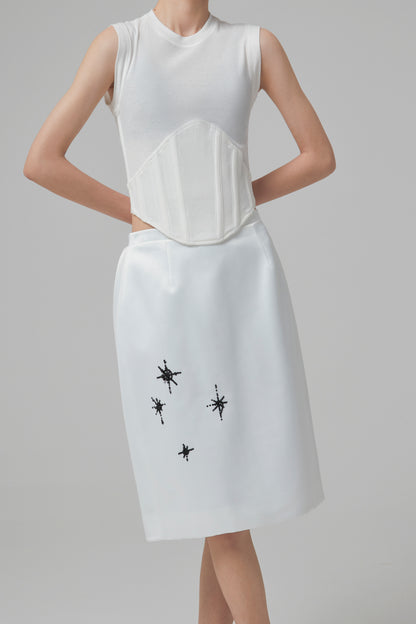 FIN RIB CORSET TANK