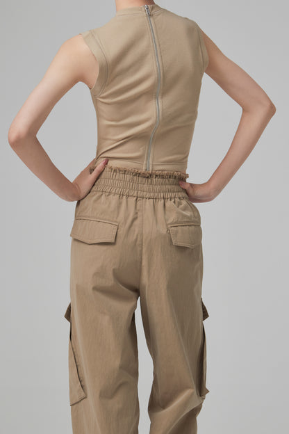 FIN RIB CORSET TANK