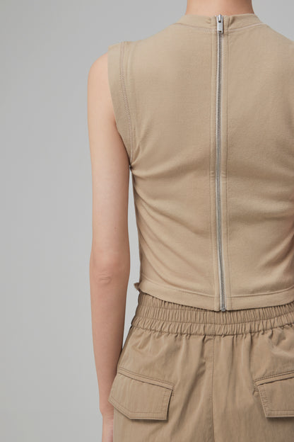 FIN RIB CORSET TANK