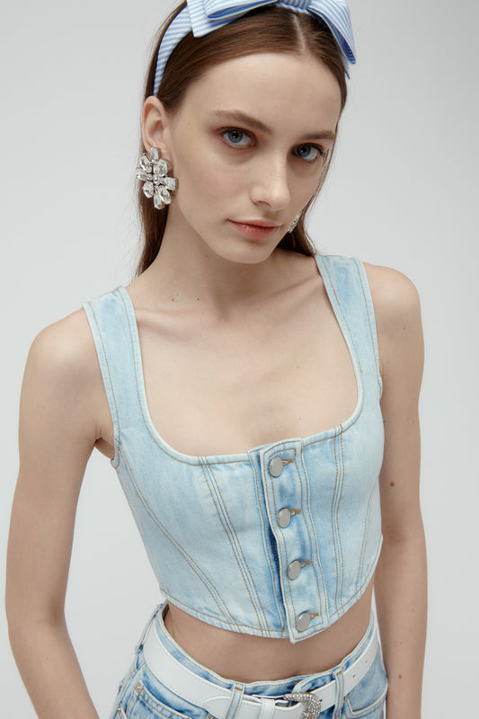 DENIM CORSET