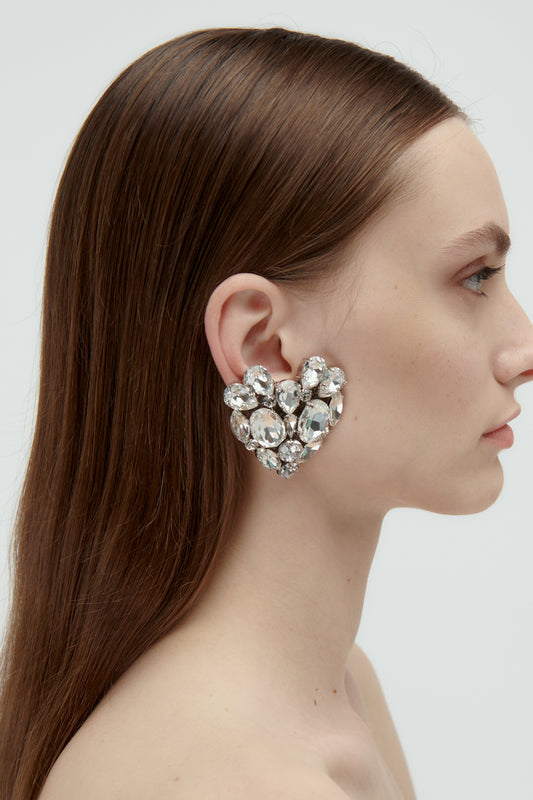 CRYSTAL HEART EARRINGS