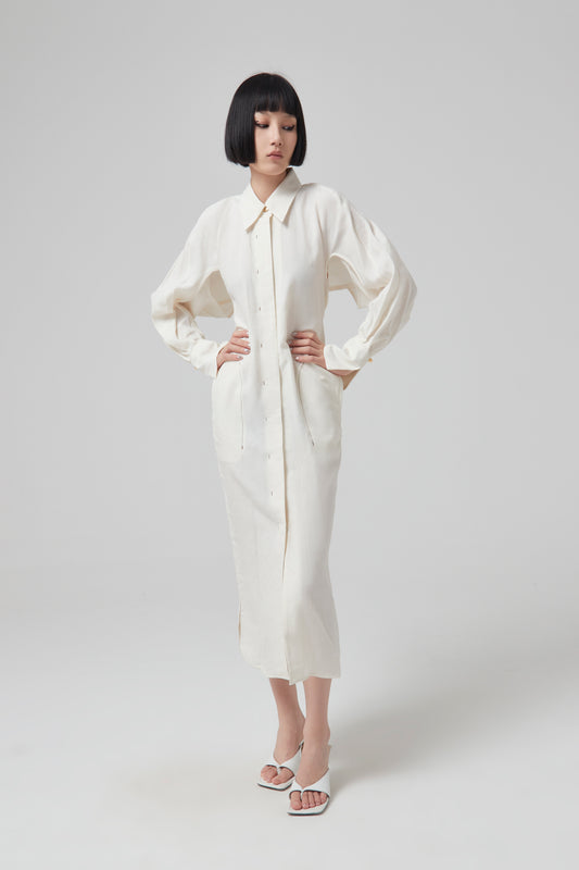 VISCOSE HEMP SHIRTDRESS